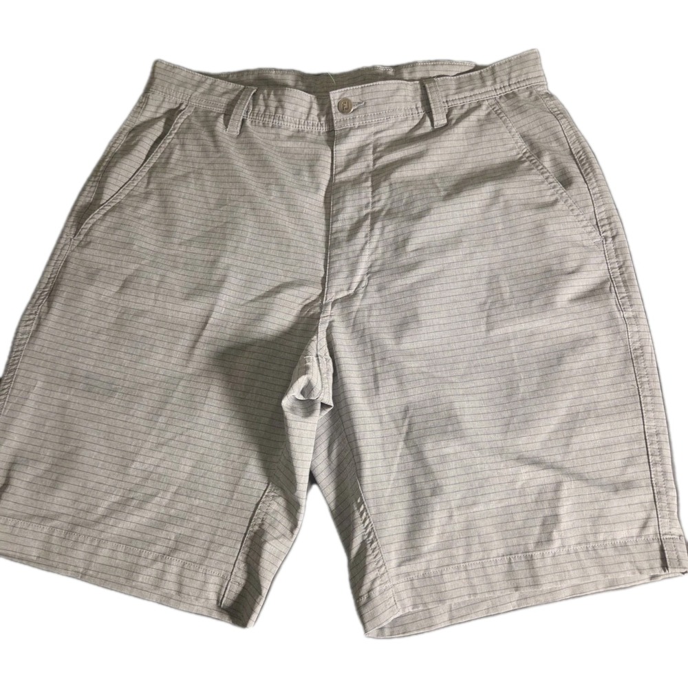 FootJoy FJ Golf Shorts Men Size 33 Gray Pinstripe Stretch Performance W33
